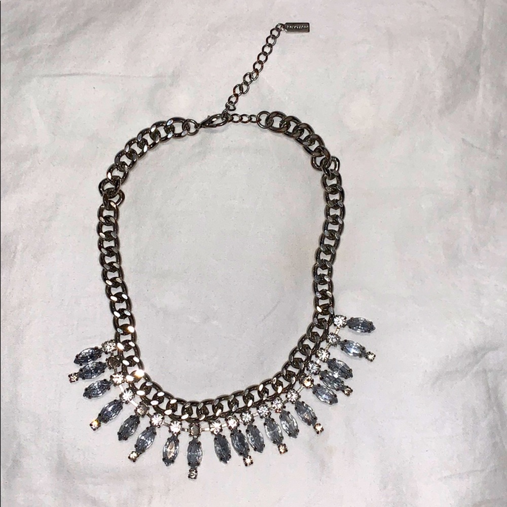 Silver statement necklace